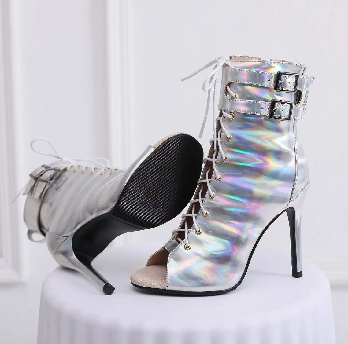 Silver Dance Heel